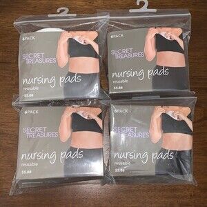 Secret Treasures Women's Washable Reusable Nursing Pads, 6 pk. x4